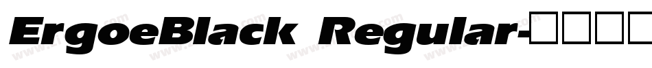 ErgoeBlack Regular字体转换